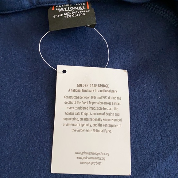 {NWT} Golden Gate National Parks Conservancy | GG Bridge Patch Bomber Jacket M - Picture 11 of 16